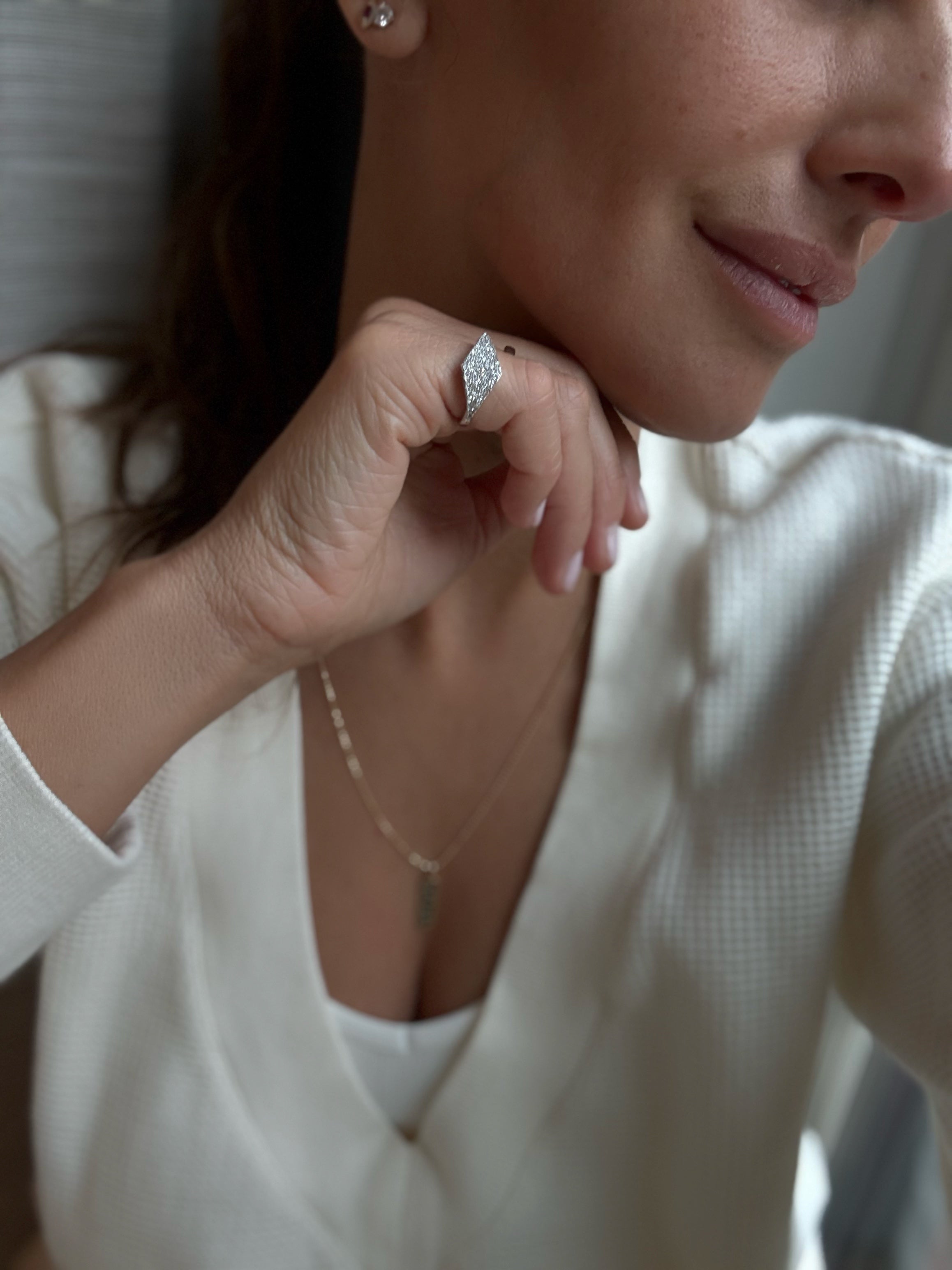 Pinky Ring Set with Diamonds